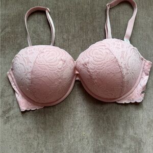 PINK Victoria's Secret Pink Lace Bra with Underwire Support